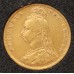AUSTRALIA 1871 . HALF 1/2  SOVEREIGN . SYDNEY . GOLD